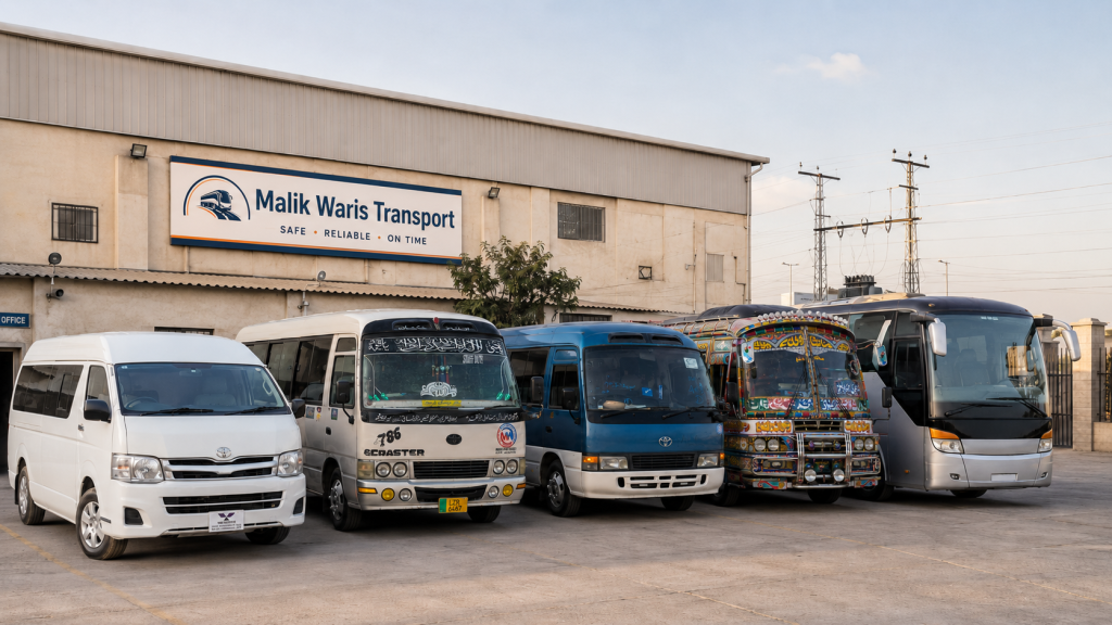 Staff transport service in Lahore by Malik Waris Transport