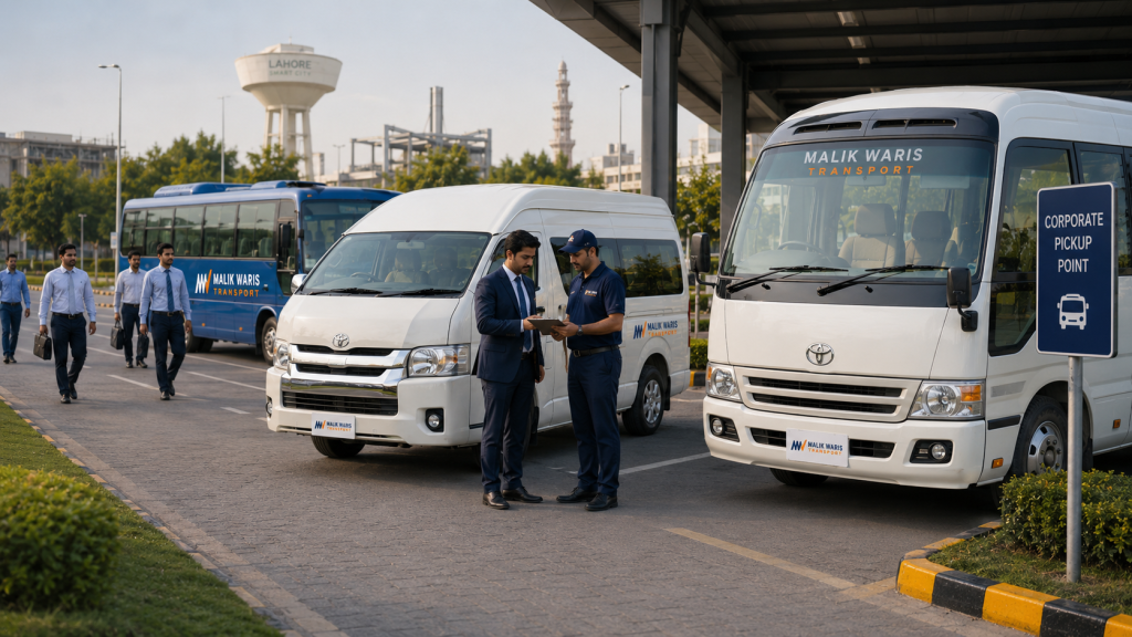 Corporate employee pick and drop service in Lahore